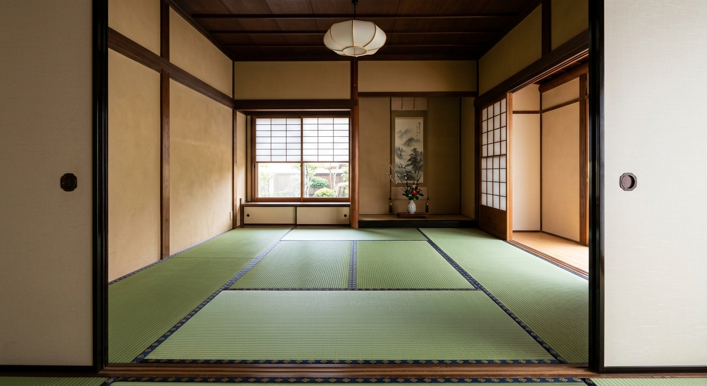 表替えを終えた六畳間の全景